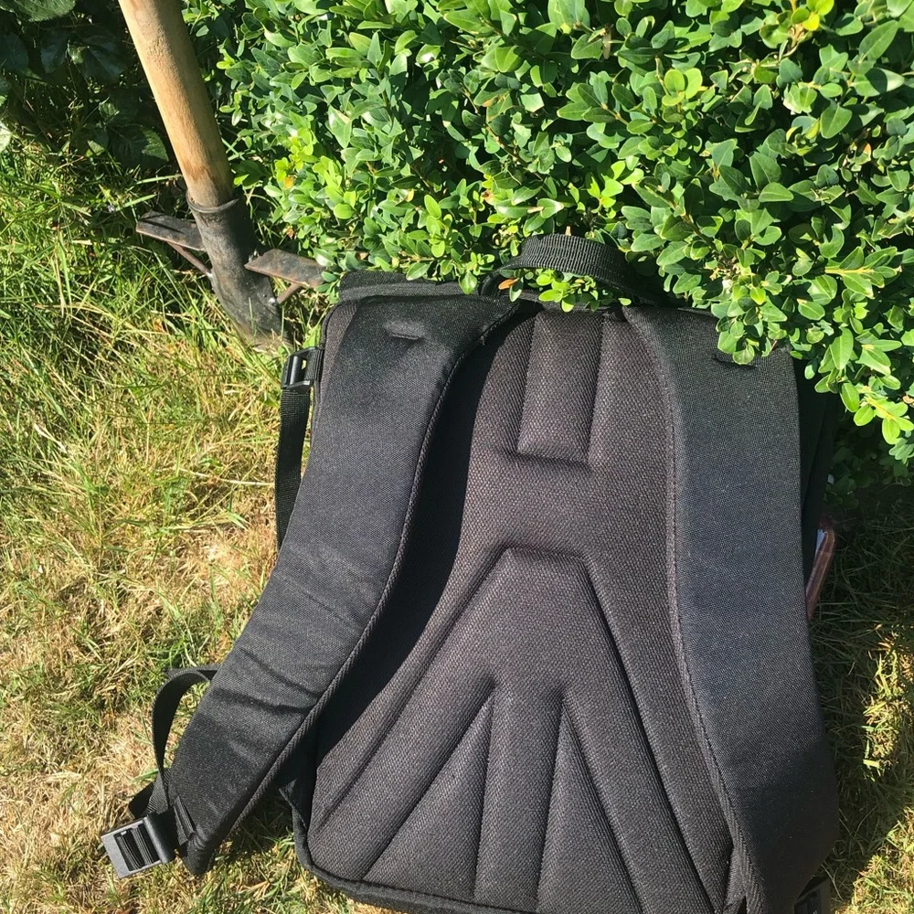 Manfrotto Bravo Men’s Black Buckle Flap Top Camera Backpack 13”